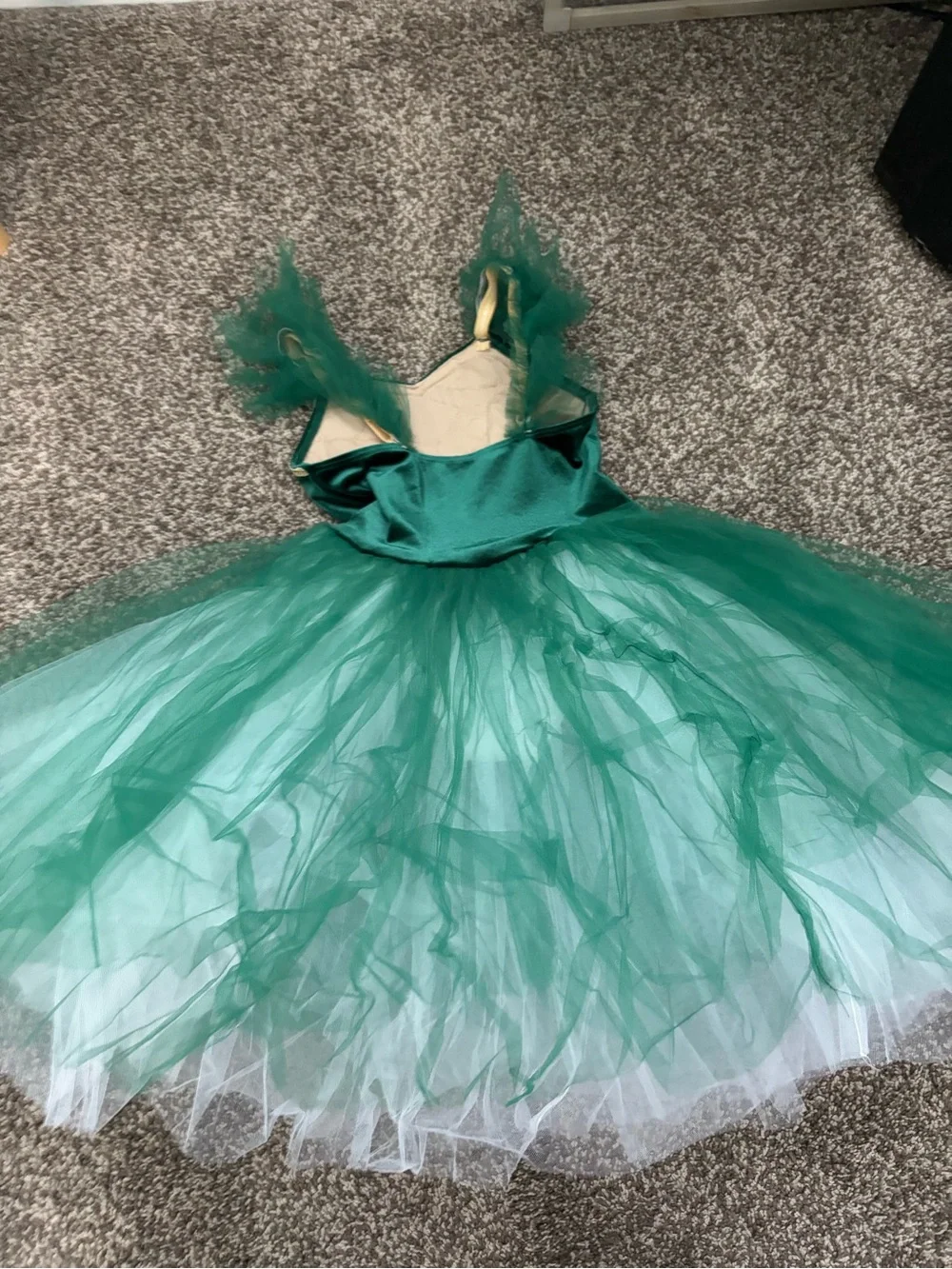 Girls Emerald Green Princess Tutu and Matching Prince Costume kids size 6/7